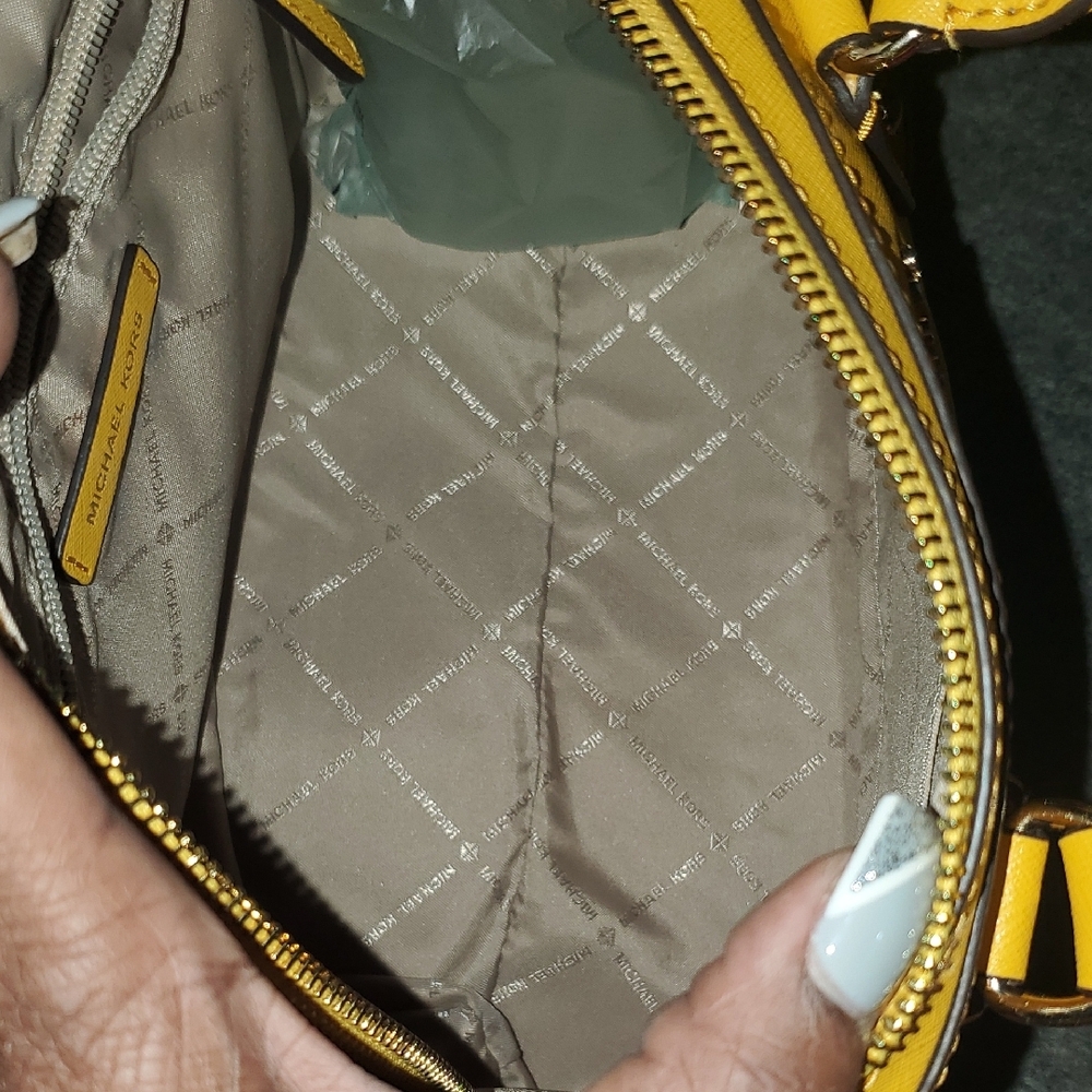 Michael Kors Mustard Yellow Satchel - Picture 6 of 10